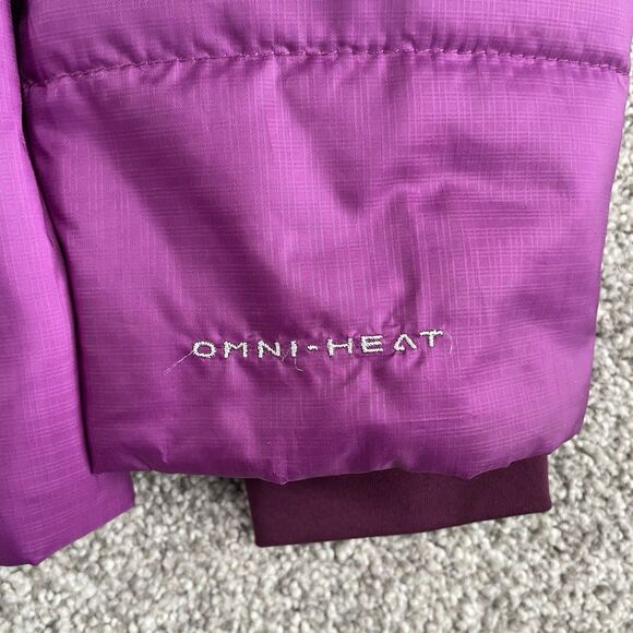 Columbia Kaleidaslope Omni Heat Womens Puffer Jacket Coat Purple Size Large - Picture 6 of 13